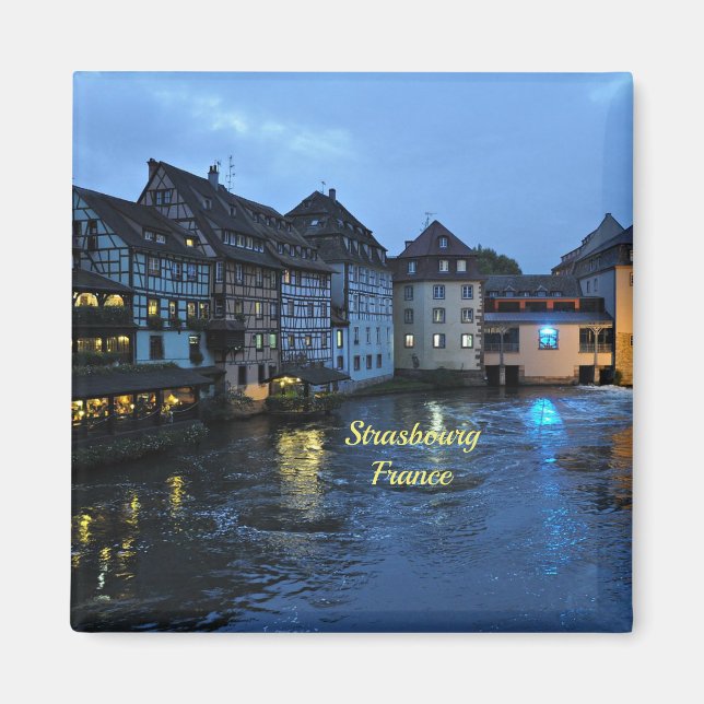 Imán Bella Estrasburgo, Francia (etiquetado) (Frente)