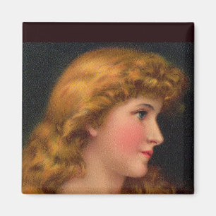 Imán bella mujer del siglo XIX