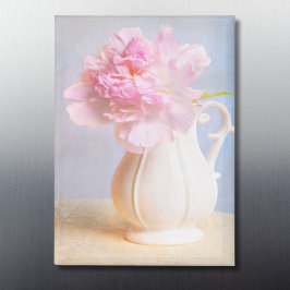 Imán Bella Peonía Rosa Rústica