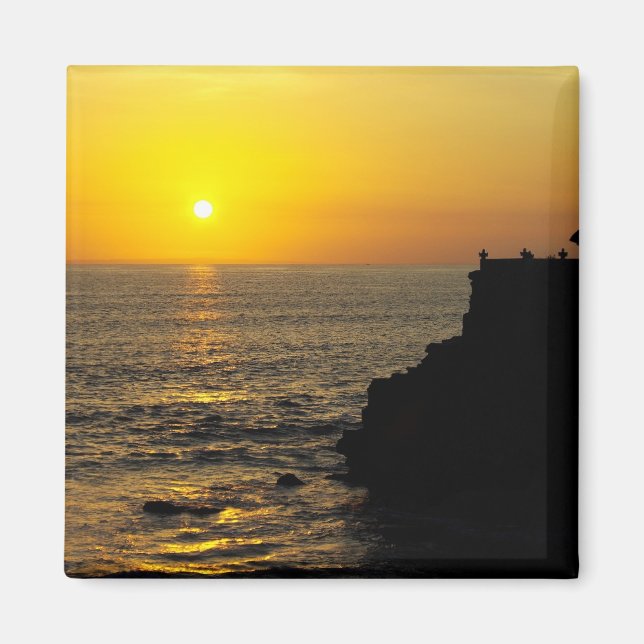 Imán bella puesta de sol en la isla de Bali (Frente)