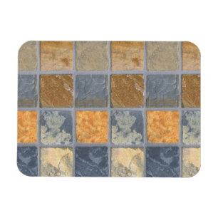 Imán Bellas, coloridas, cuadradas, baldosas de piedra e