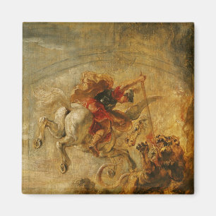Imán Bellerophon que monta Pegaso que lucha las