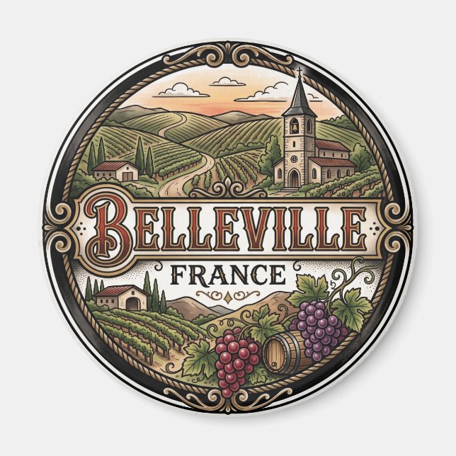 Imán Belleville Francia (Frente)