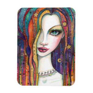 Imán Belleza Bohemia Celestia Arte de Molly Harrison