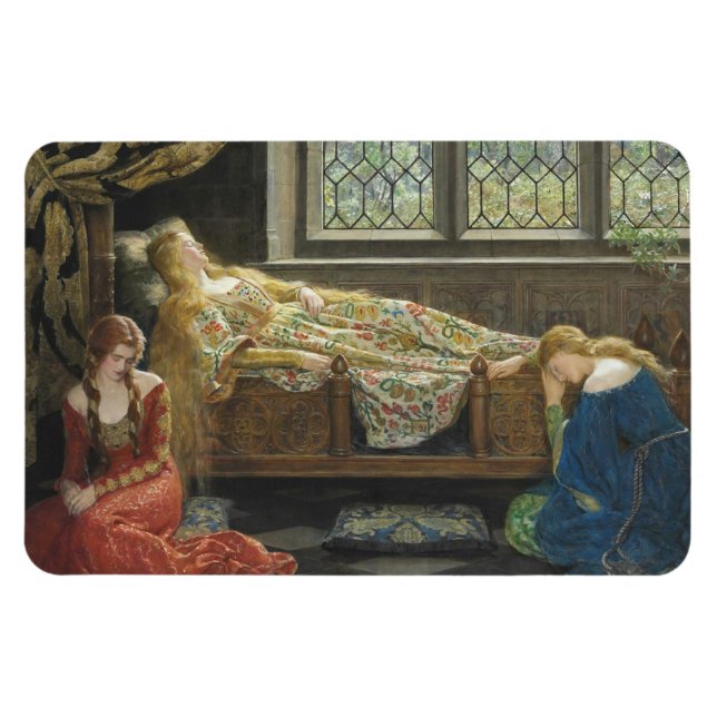 Imán Belleza durmiente (por John Collier) (Horizontal)