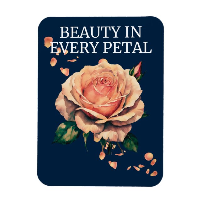 Imán Belleza En Todos Los Rosas Pequeños (Vertical)