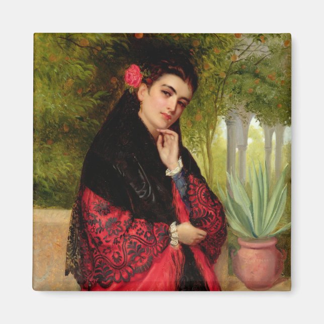 Imán Belleza española, 1872 (aceite sobre lienzo) (Frente)