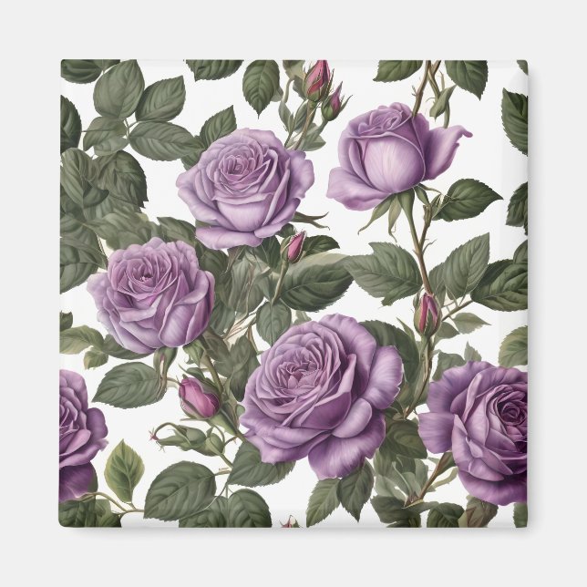 Imán "Belleza eterna: Rosas de la época de la provincia (Frente)