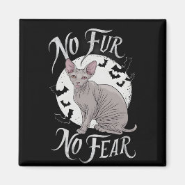 Imán Belleza gata esfinge en Halloween