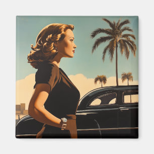 Imán Belleza Retro Los Ángeles