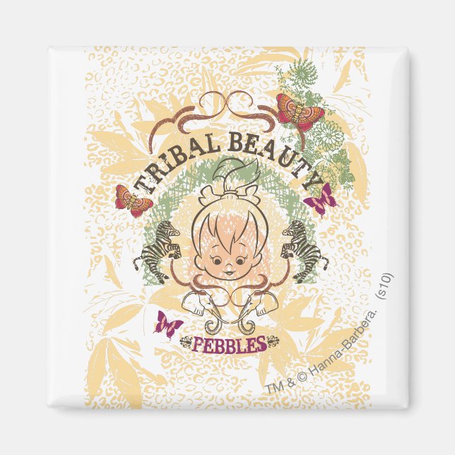 Imán Belleza tribal PEBBLES™ (Frente)