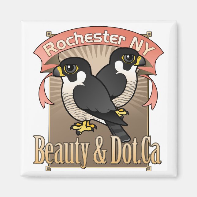 Imán Belleza y dot de Rochester.Ca (Frente)