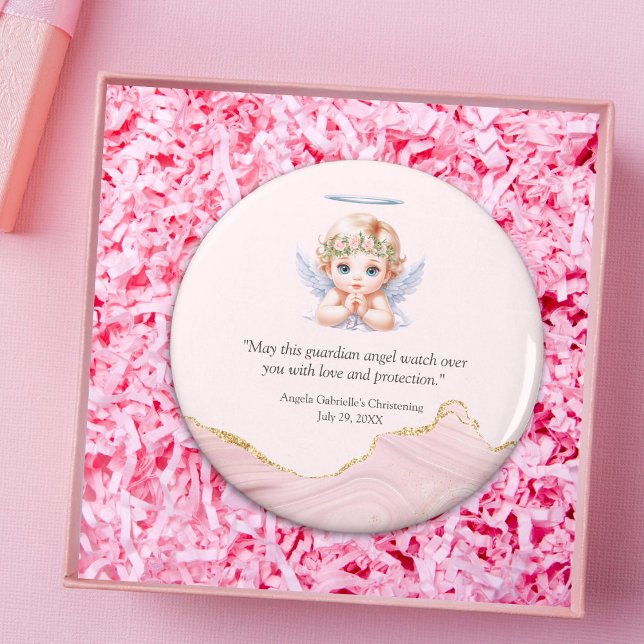 Imán Bello Angel Baptism Favor Refrigerador Magnet (Subido por el creador)