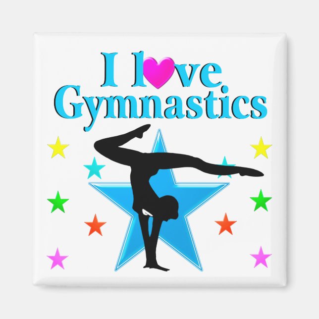 IMÁN BELLO AZUL ME ENCANTA EL DISEÑO DE GIMNASTICAS (Frente)