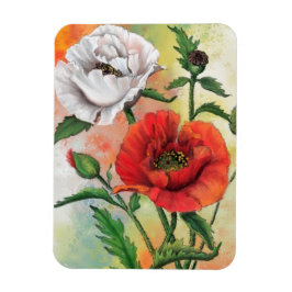 Imán Bellos lapiceros rojos blancos - Arte de pintura m