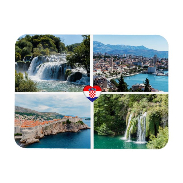 Imán Bellos paisajes de Croacia - Europa (Horizontal)