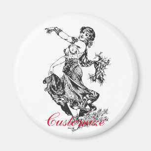 Imán Belly árabe bailarina de arte ventilado Thunder_Co