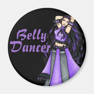 Imán Belly Sagitario bailarín morado