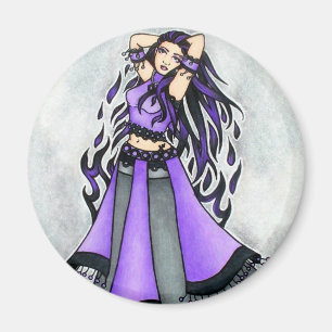 Imán Belly Sagittarius bailarín morado