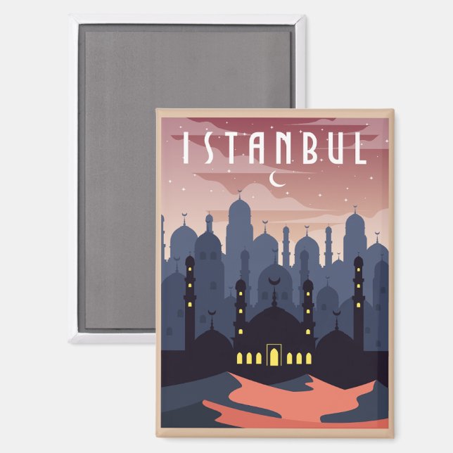 Imán Beltifu Estambul Turquía paisaje retro (Anverso/Reverso)