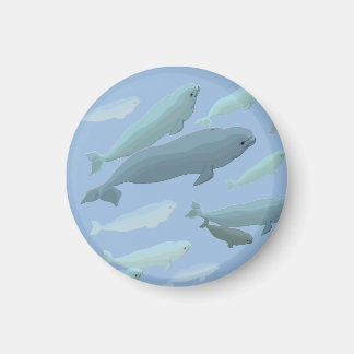 Imán Beluga Whale Fridge Magnet Regalos de arte de ball