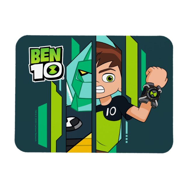 Imán Ben 10 Diamondhead DNA Transformation (Horizontal)