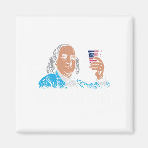 Imán Ben Drankin 4 de julio Benjamin Franklin Hombres M