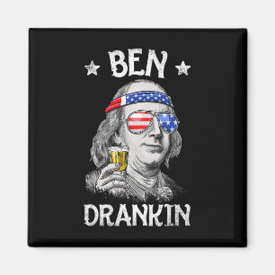 Imán Ben Drankin 4 De Julio Benjamin Franklin Men Amer