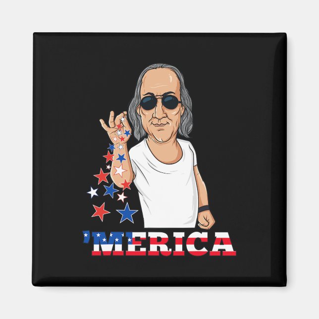 Imán Ben Franklin 4 De Julio Merica (Frente)
