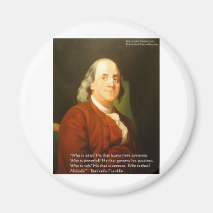 Imán Ben Franklin (Qué Es Sabio) Cita Regalos Y Tarjeta