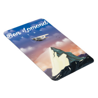 Imán Ben Lomond, afiche de viaje de Utah