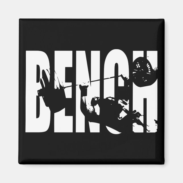 Imán Bench Press - Motivación del Gimnasio (Frente)