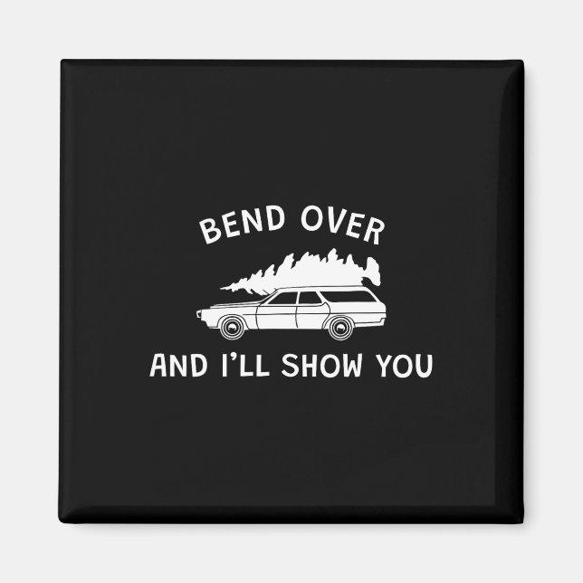 Imán Bend Over y te mostraré la pareja de Navidades (Frente)