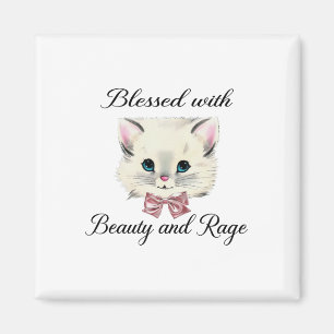 Imán Bendecida Con Belleza Y Rage Cute Bonita Cara De G