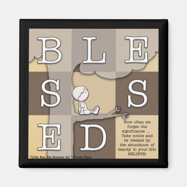 Imán Bendecido por la abundancia de belleza (Frente)