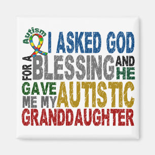 Imán Bendición de 5 camisetas y ropas del autismo de l