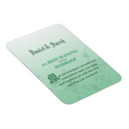 Imán Bendición de Felicitación de Boda Irlandesa
