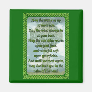 Imán Bendición irlandesa verde