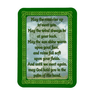 Imán Bendición irlandesa verde