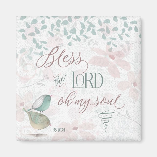 Imán Bendiciones al Señor - Por favor 103:1 (Frente)