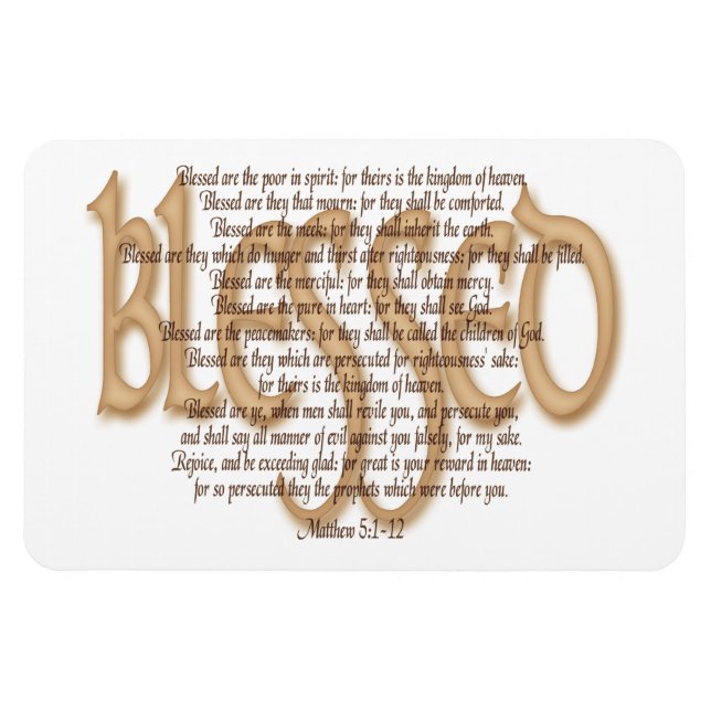 Imán Bendiciones - Beatitudes (Horizontal)