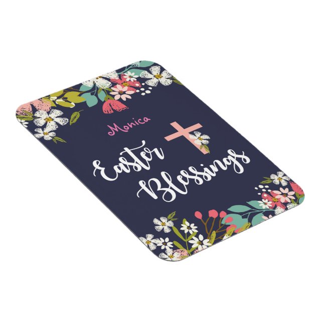 Imán Bendiciones de Pascua de las Flores de Cristo Autó (Lado Derecho)