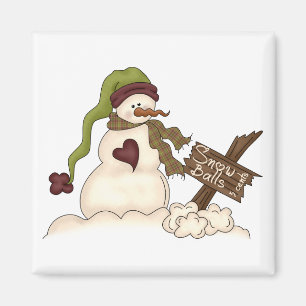 Imán Bendiciones del invierno · Bolas de la nieve 5