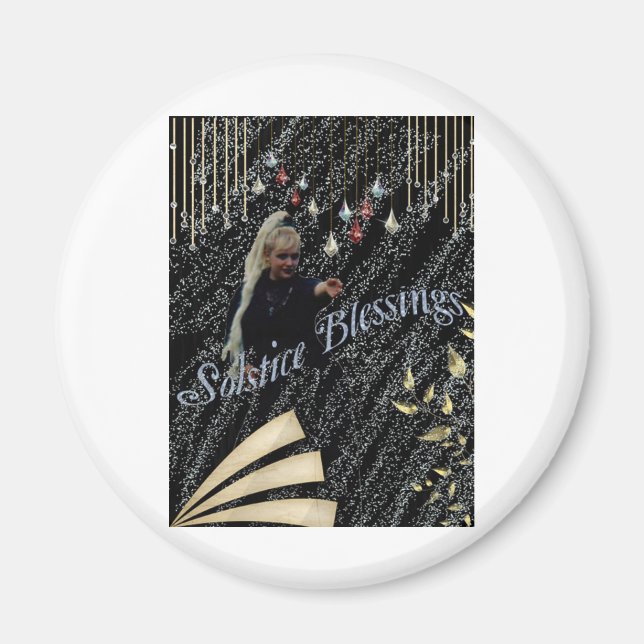 Imán Bendiciones del solsticio (Frente)