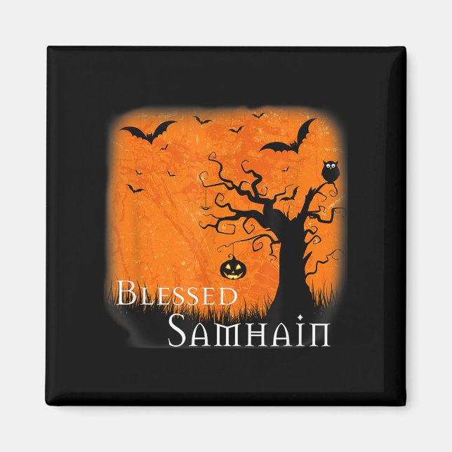 Imán Bendito Samhain Testigo de Halloween Céltico Cillo (Frente)