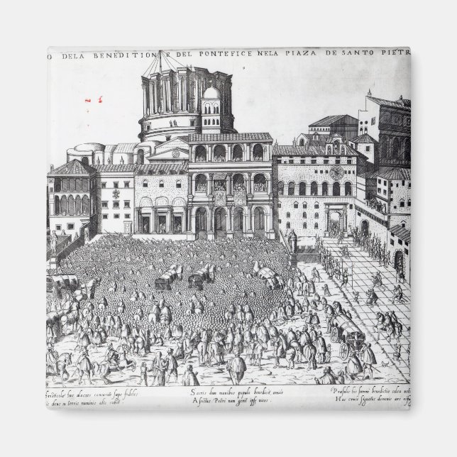 Imán Benedicción del Papa en la Plaza de San Pedro (Frente)