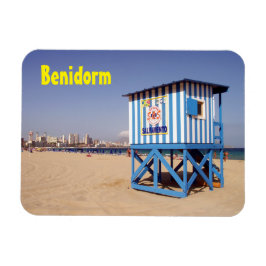 Imán Benidorm, caseta de salvamento en la playa