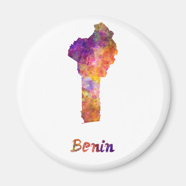 Imán Benín en acuarela (Frente)