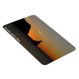 Imán Benirras Beach Ibiza Sunset Fridge Magnet