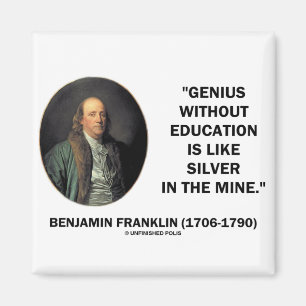 Imán Benjamin Franklin Genius Sin Cita Educativa
